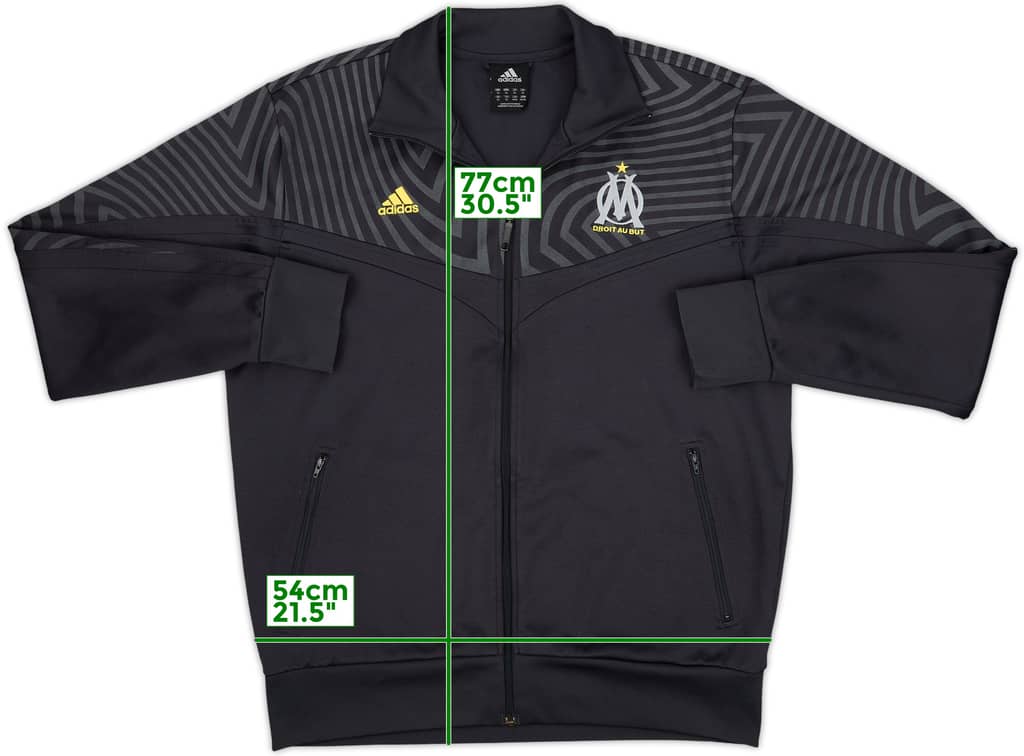 2009-10 Olympique Marseille adidas Track Jacket - 8/10 - (XL)