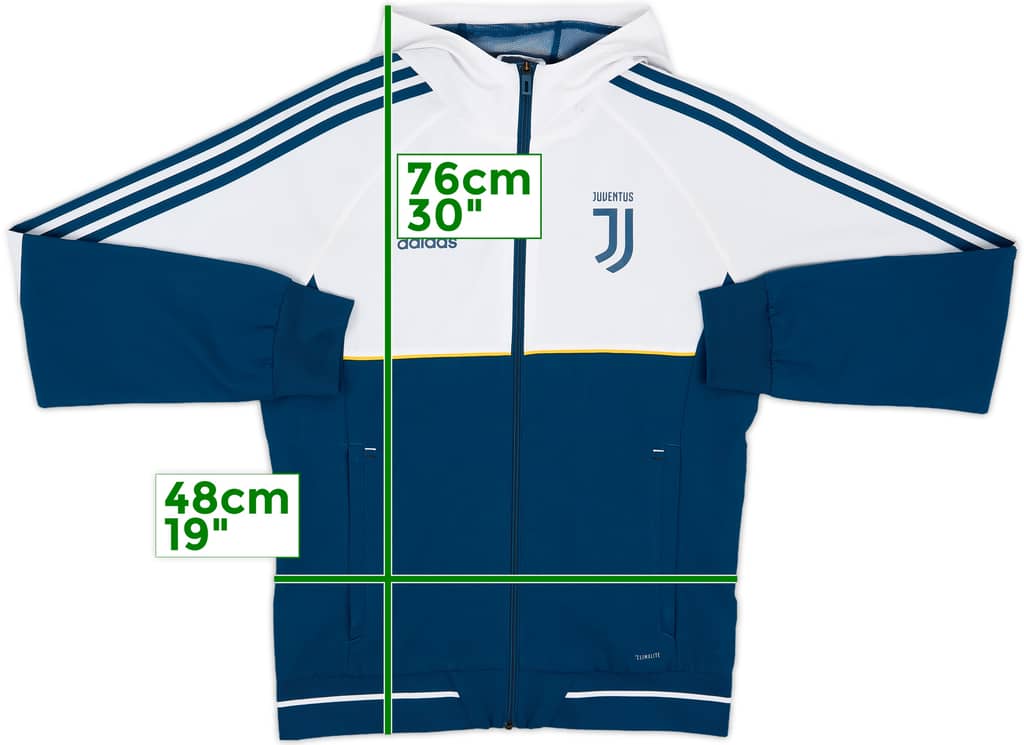 2017-18 Juventus adidas Hooded Track Jacket - 8/10 - (S)