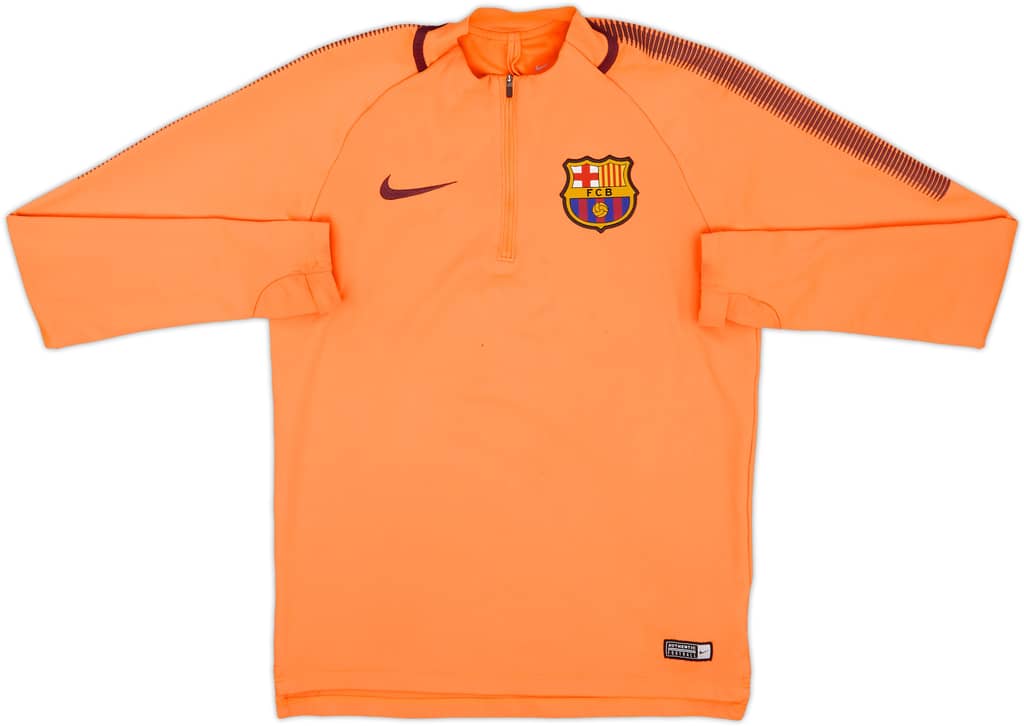 2017-18 Barcelona Nike 1/4 Zip Training Top - 8/10 - (S)