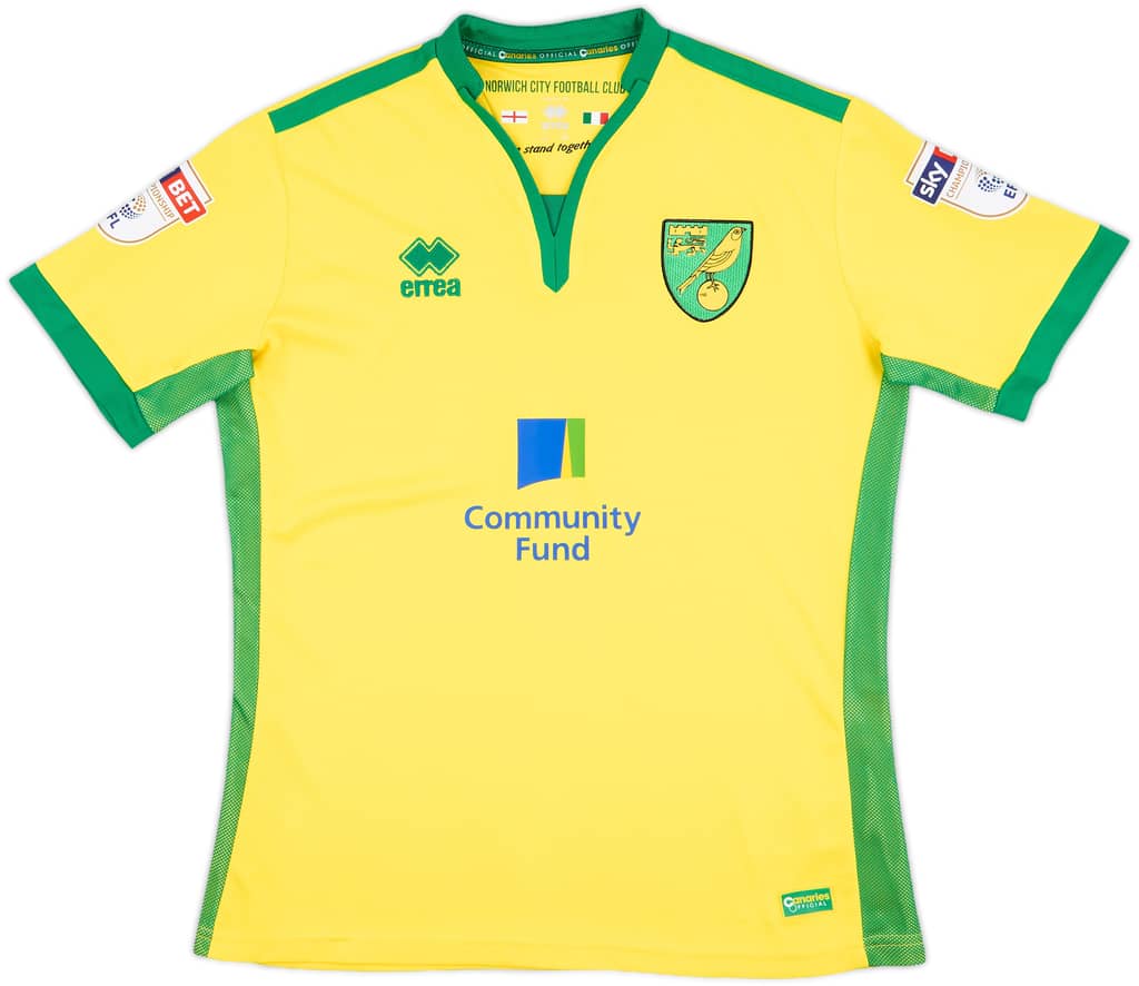 2016-17 Norwich Home Shirt - 7/10 - (M)