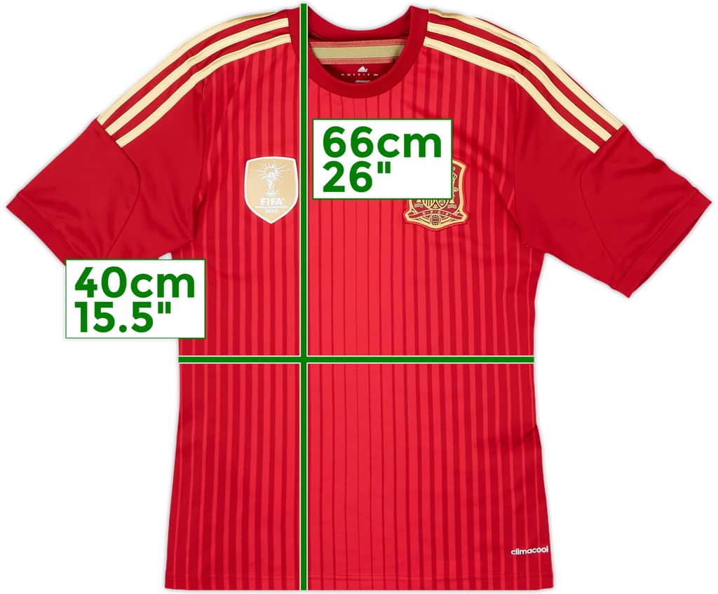 2013-15 Spain Home Shirt - 7/10 - (XS)