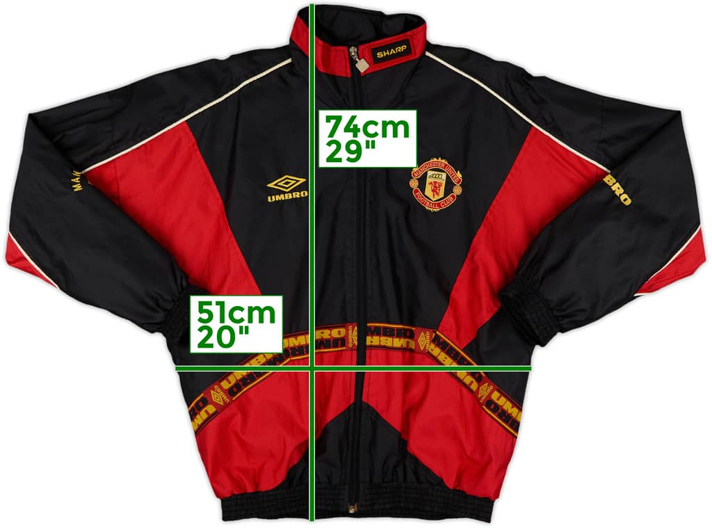 1996-97 Manchester United Umbro Track Jacket - 8/10 - (Y)