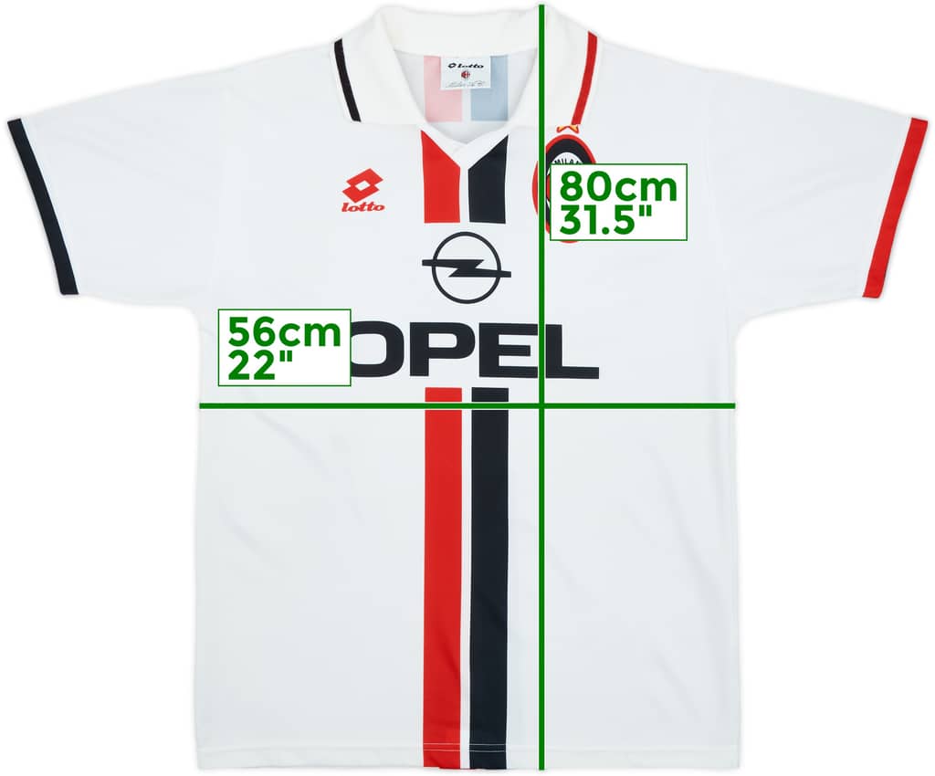 1996-97 AC Milan Basic Away Shirt - 8/10 - (L)