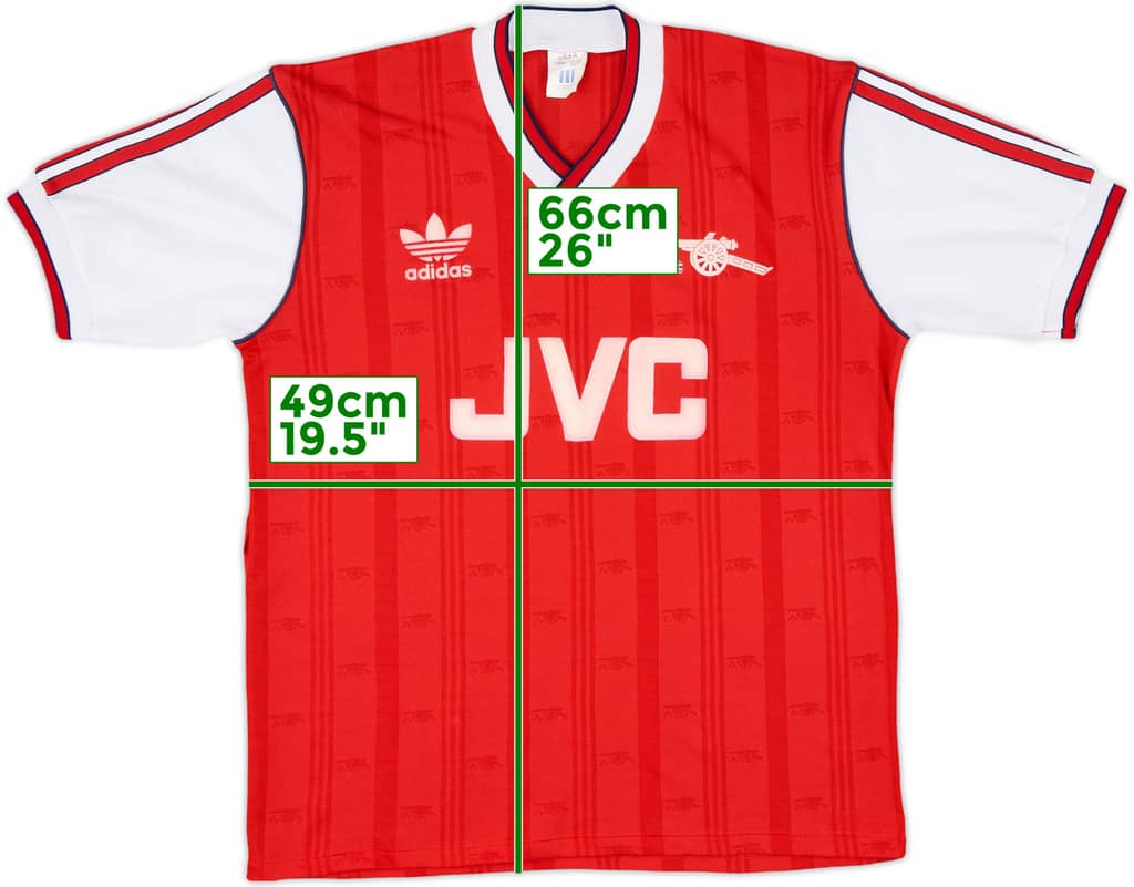 1986-88 Arsenal Home Shirt - 8/10 - (L)