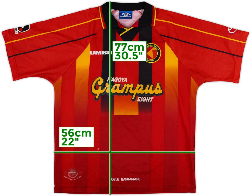 1996-98 Nagoya Grampus Eight Home Shirt - 7/10 - (M/L)