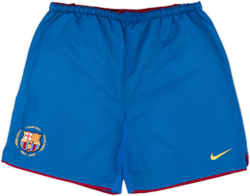 2007-08 Barcelona Home Shorts - 8/10 - (M)