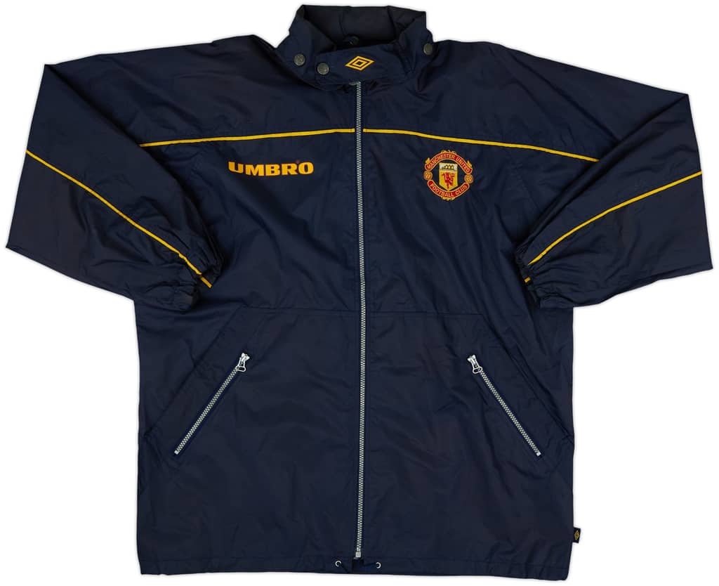1996-98 Manchester United Umbro Hooded Rain Jacket - 9/10 - (M)