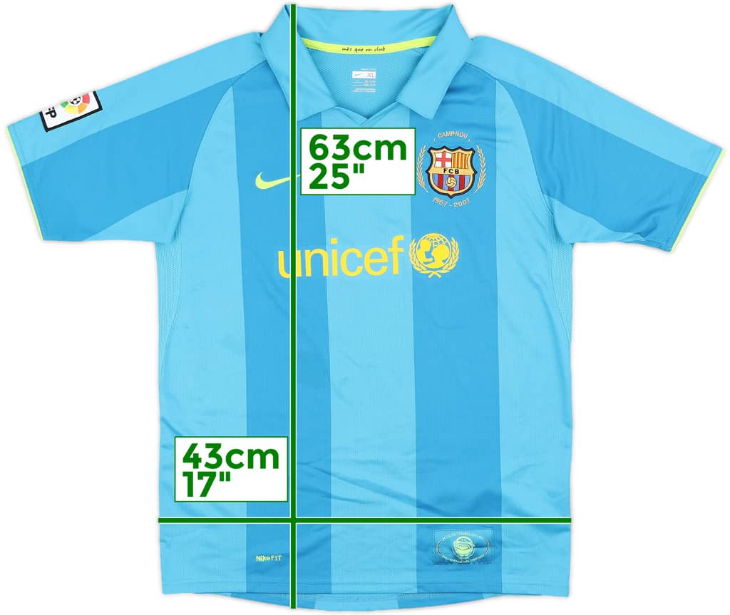 2007-09 Barcelona Away Shirt - 7/10 - (XL.Boys)