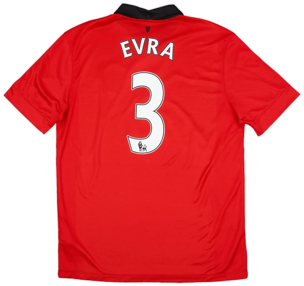 2013-14 Manchester United Home Shirt Evra #3 - 5/10 - (L)