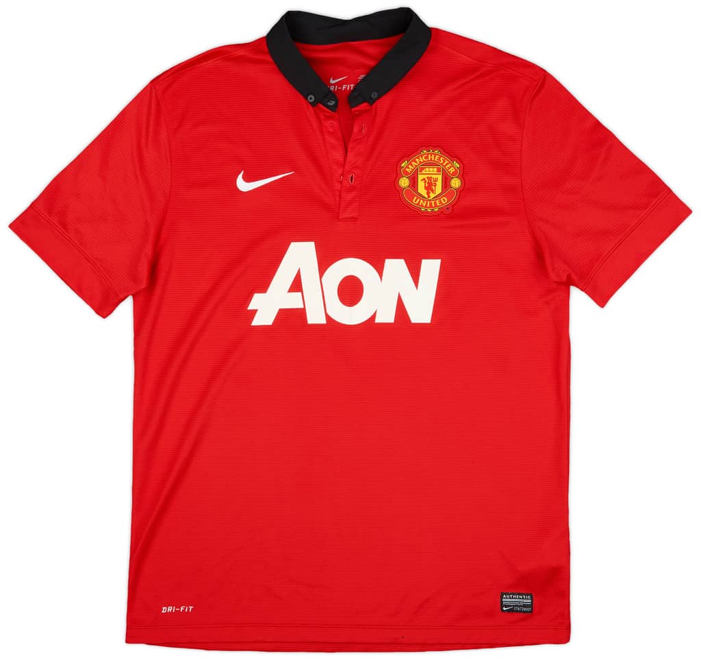 2013-14 Manchester United Home Shirt Evra #3 - 5/10 - (L)