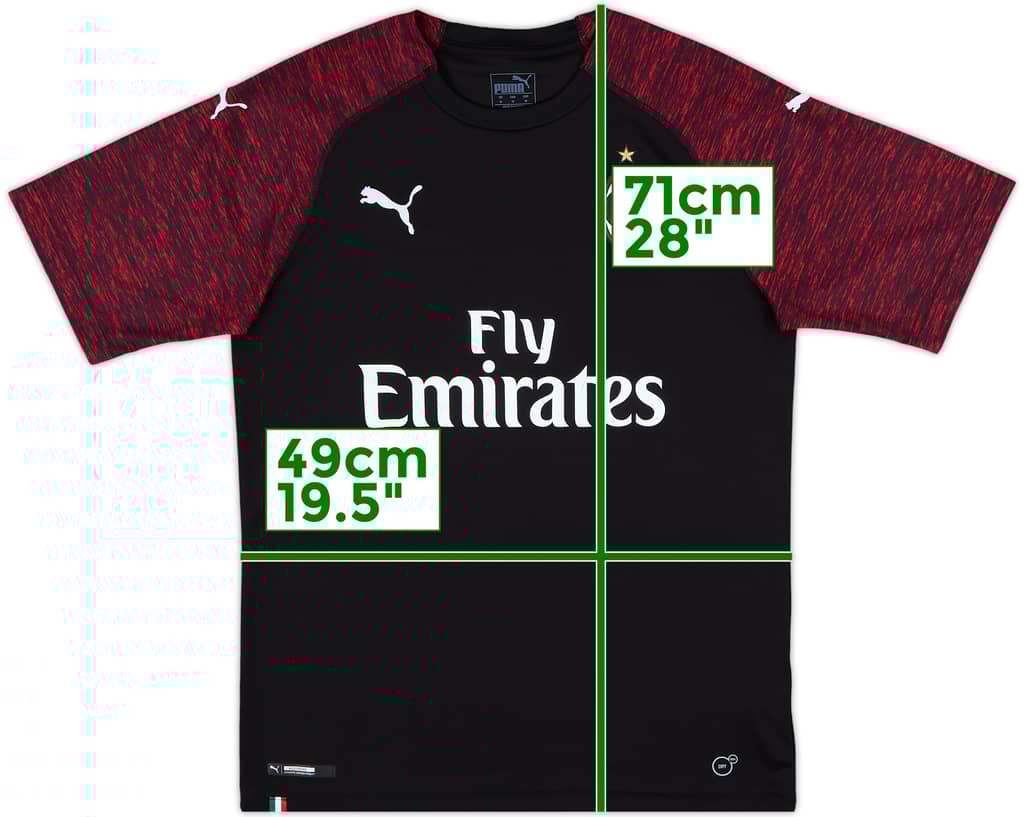 2018-19 AC Milan Third Shirt - 7/10 - (M)