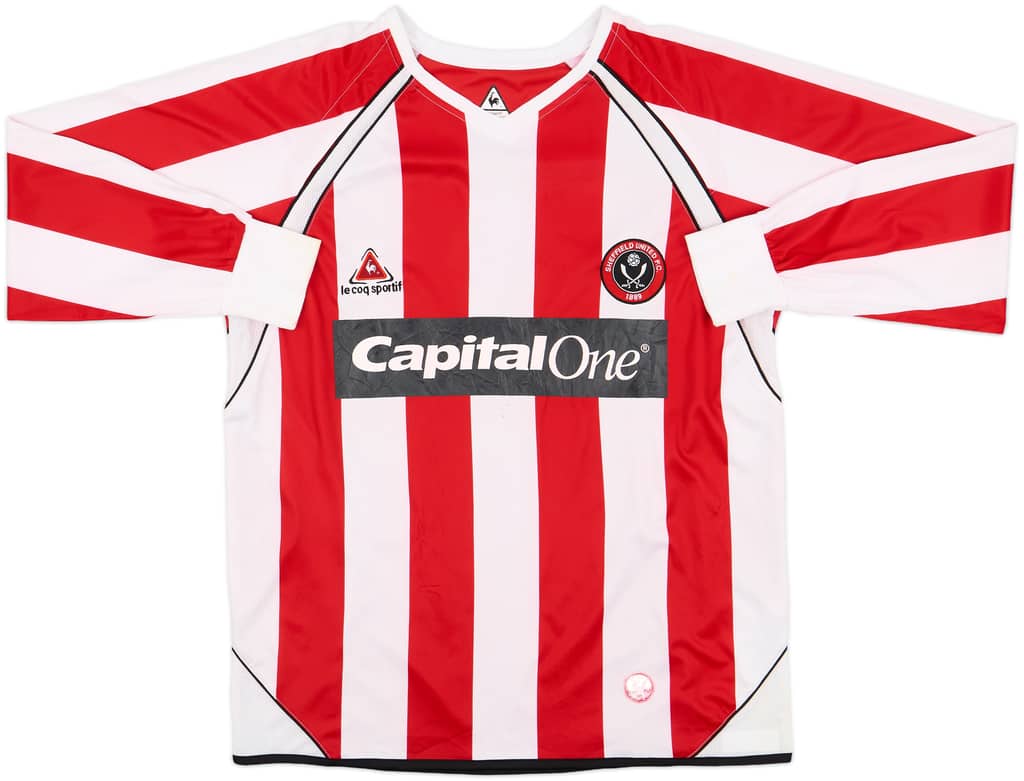 2006-07 Sheffield United Home L/S Shirt - 6/10 - (M)