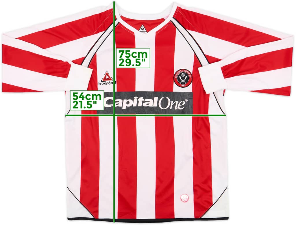 2006-07 Sheffield United Home L/S Shirt - 6/10 - (M)