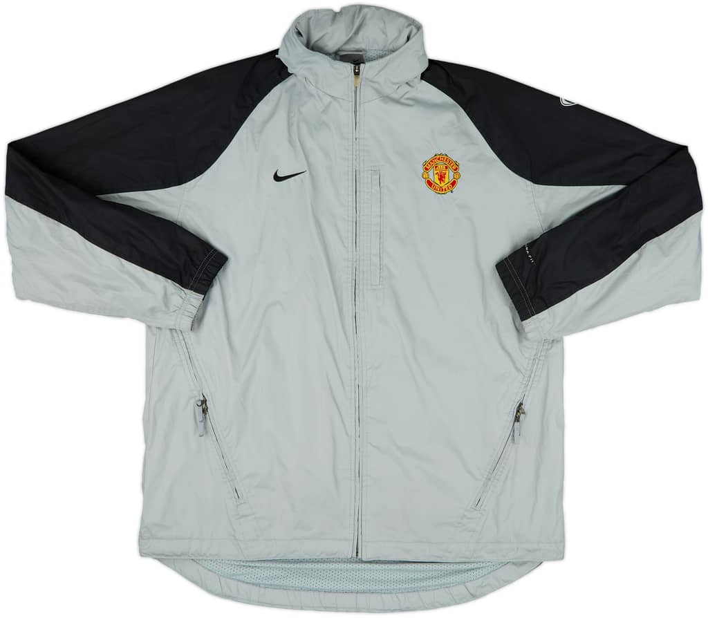 2003-04 Manchester United Nike Hooded Rain Jacket - 7/10 - (XL)