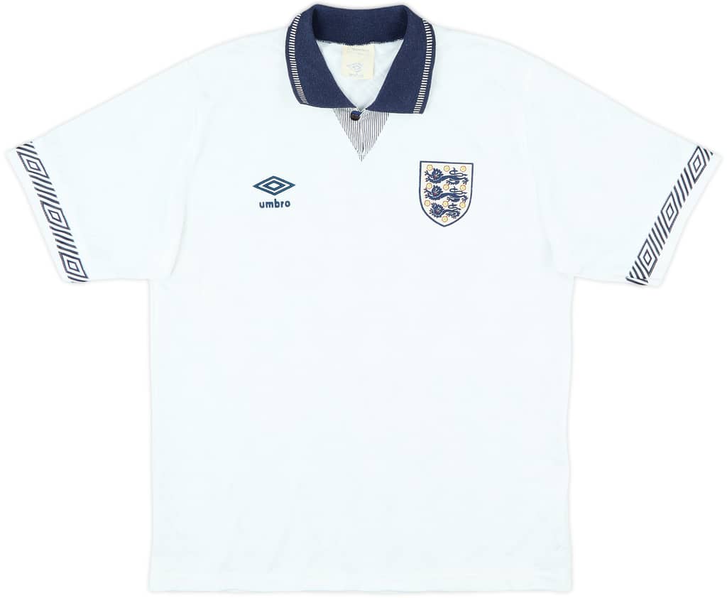 1990-92 England Home Shirt - 9/10 - (L)