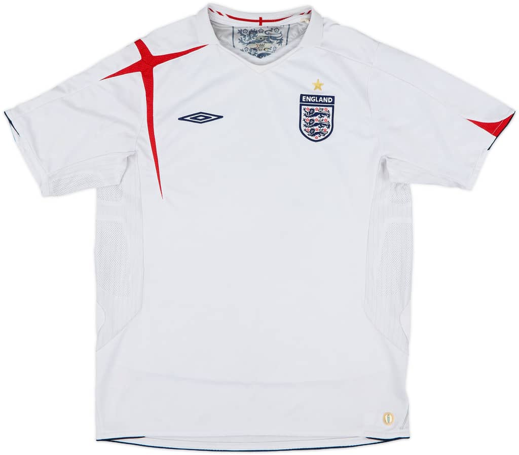 2005-07 England Home Shirt - 5/10 - (L)