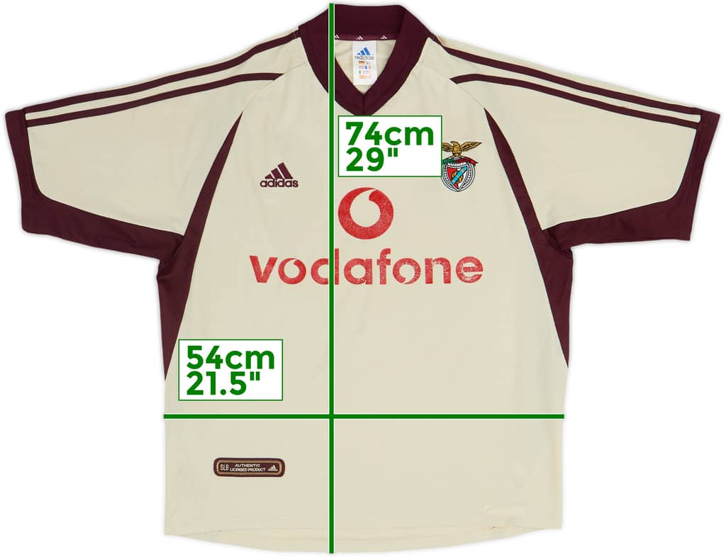 Camiseta de visitante del Benfica 2001-02 - 6/10 - (M)
