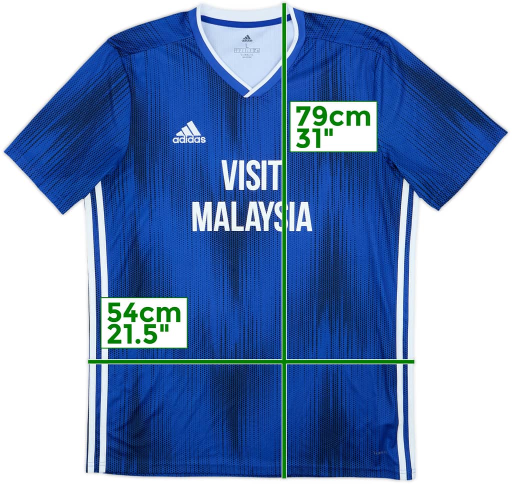 2019-20 Cardiff City Home Shirt - 9/10 - (L)