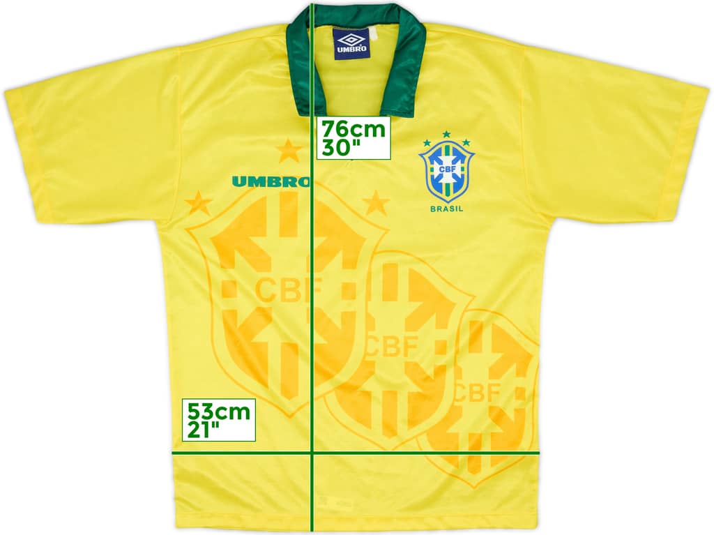 1994 Brazil Home Shirt - 9/10 - (L)