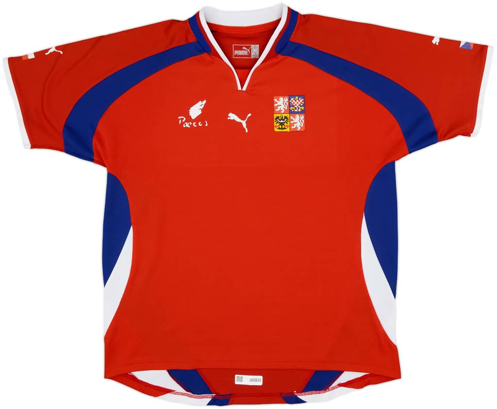 2000-02 Czech Republic Basic Home Shirt - 4/10 - (XL)