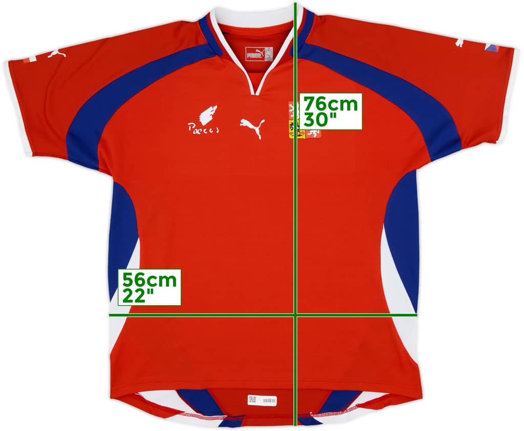 2000-02 Czech Republic Basic Home Shirt - 4/10 - (XL)