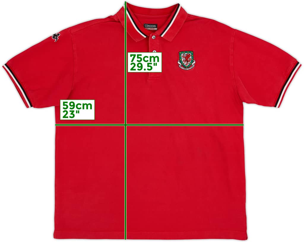 2004-05 Wales Kappa Polo Shirt - 8/10 - (XXL)