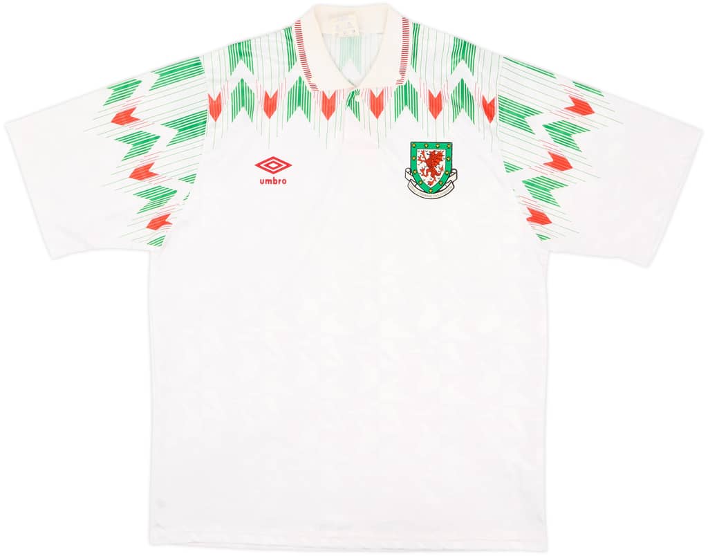 1990-92 Wales Away Shirt - 10/10 - (L)