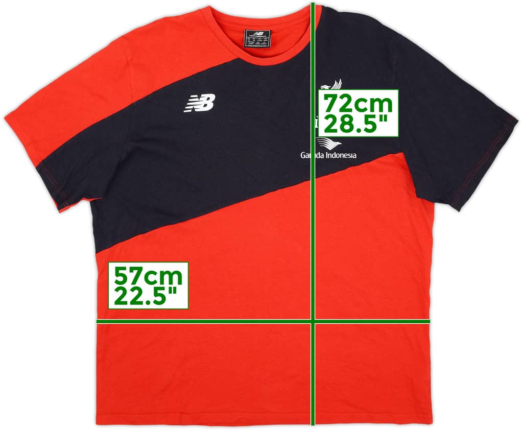 2015-16 Liverpool New Balance Cotton Tee - 8/10 - (XXL)