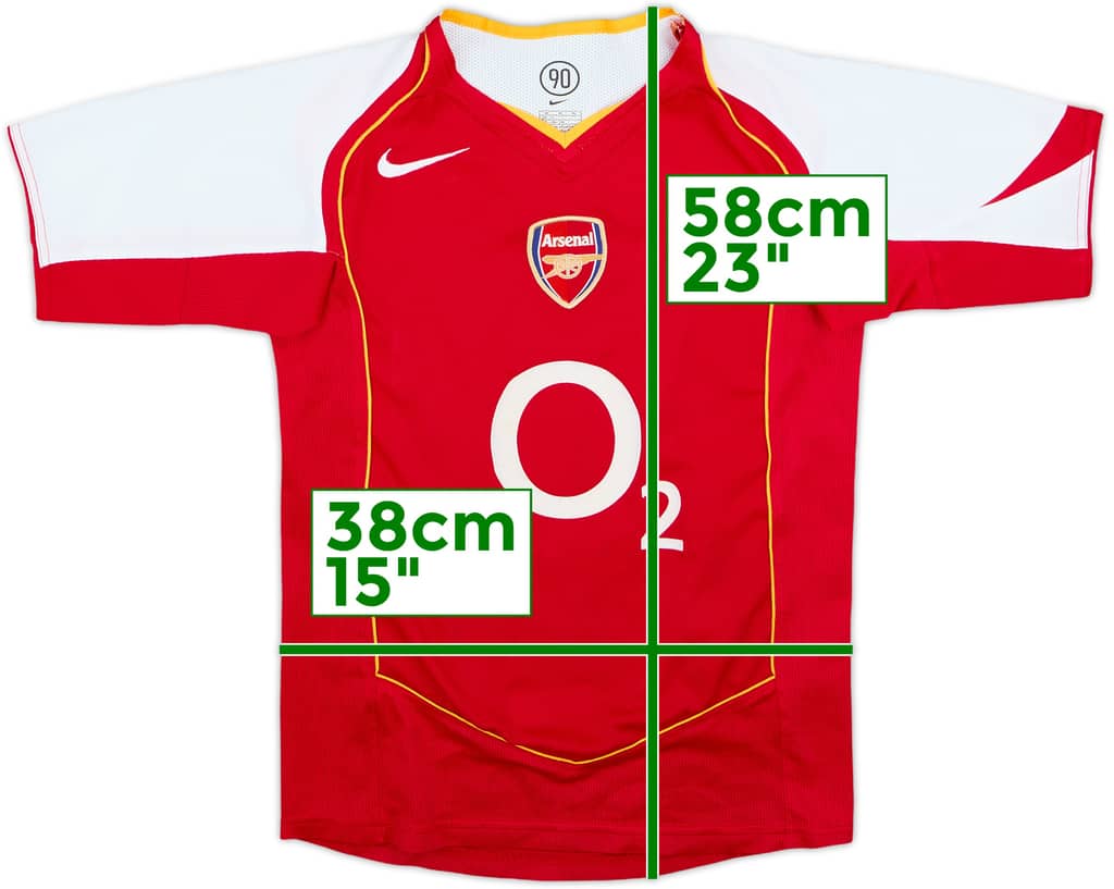 2004-05 Arsenal Home Shirt - 8/10 - (11-12 Years)