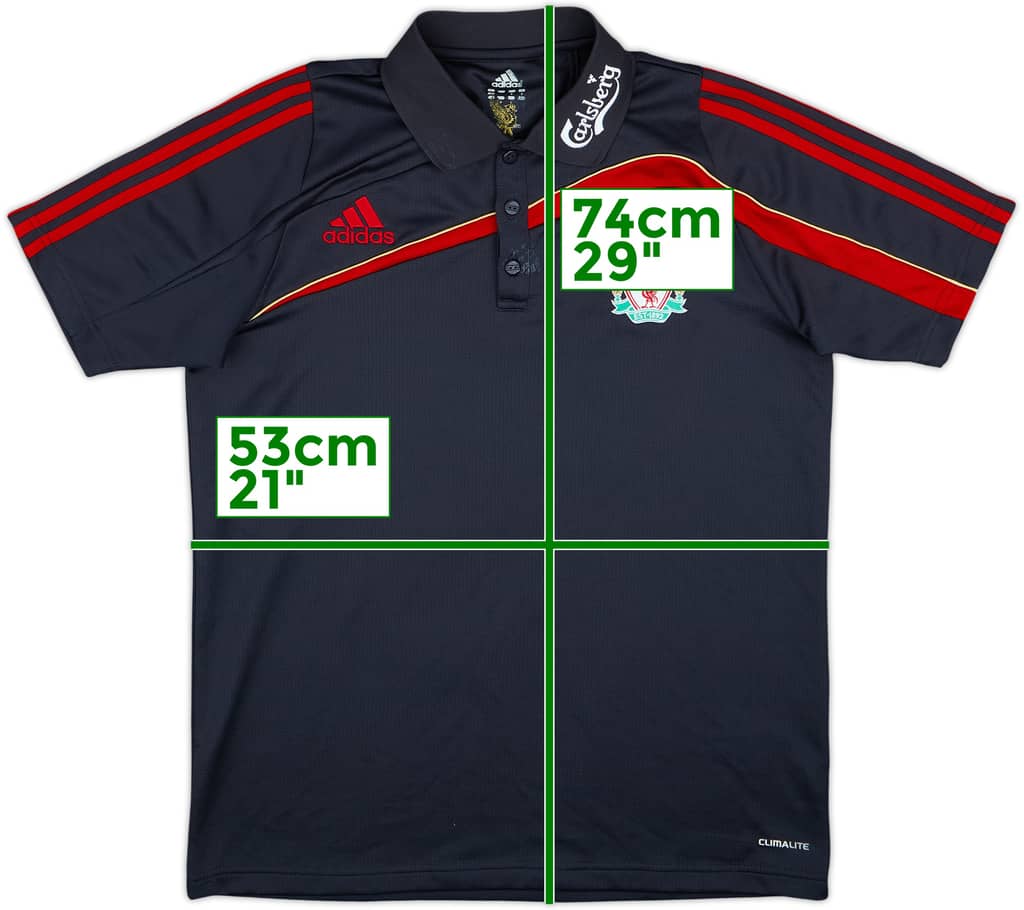 2009-10 Liverpool adidas Polo Shirt - 4/10 - (M)