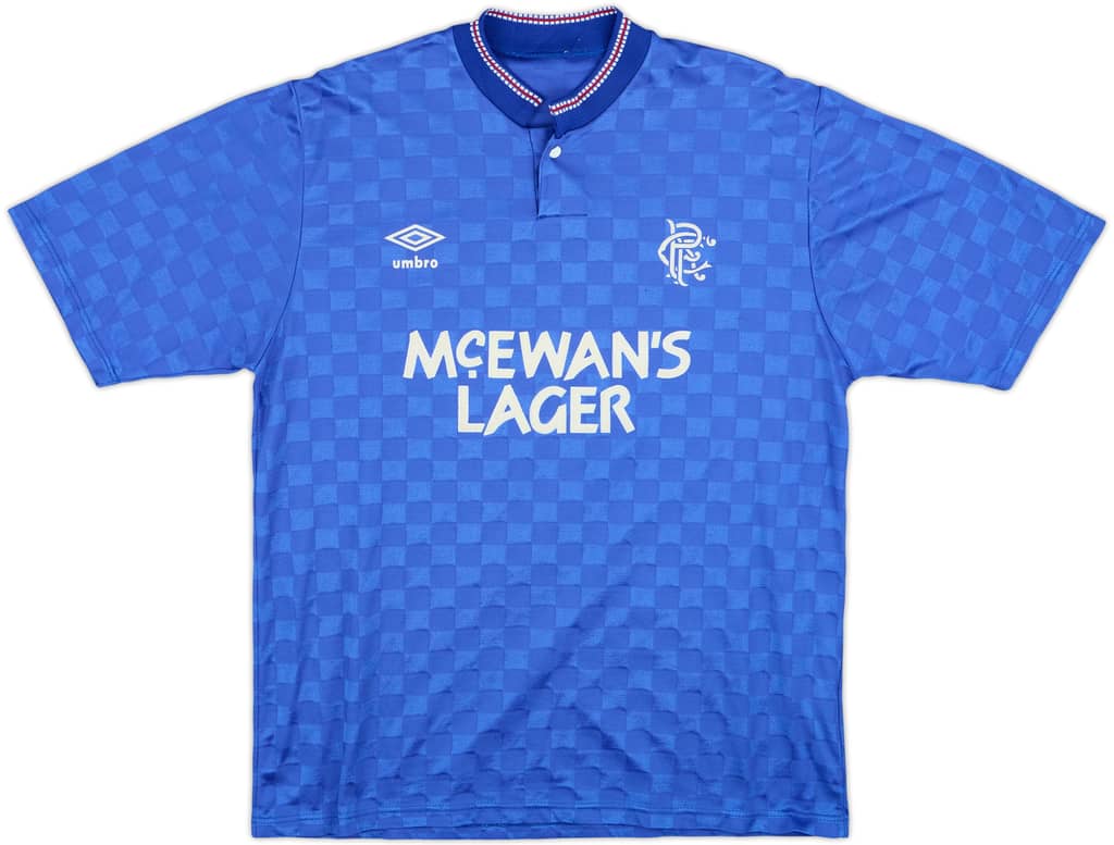 1987-90 Rangers Home Shirt - 7/10 - (L)