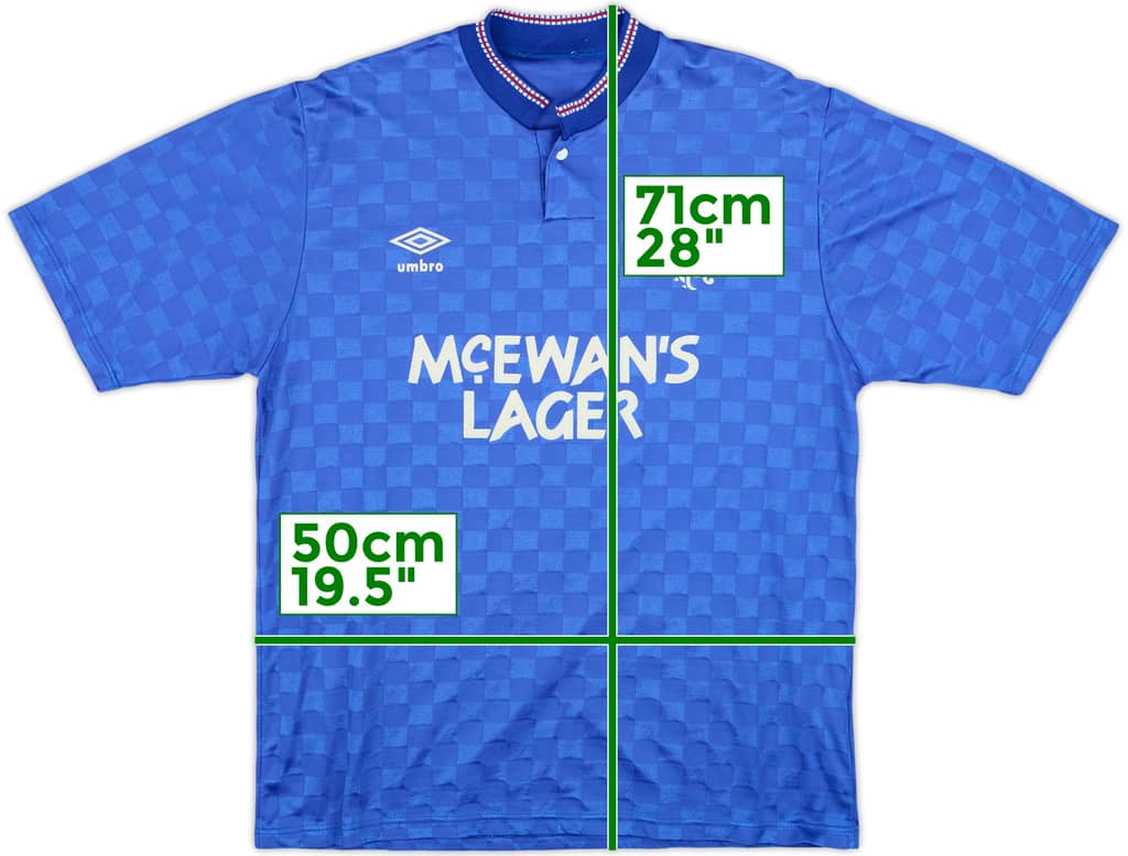 1987-90 Rangers Home Shirt - 7/10 - (L)