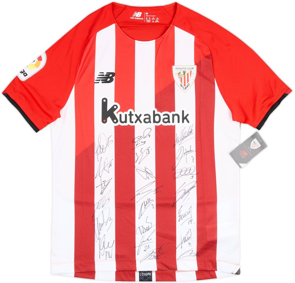2021-22 Athletic Bilbao Squad Signed Home Shirt (M)