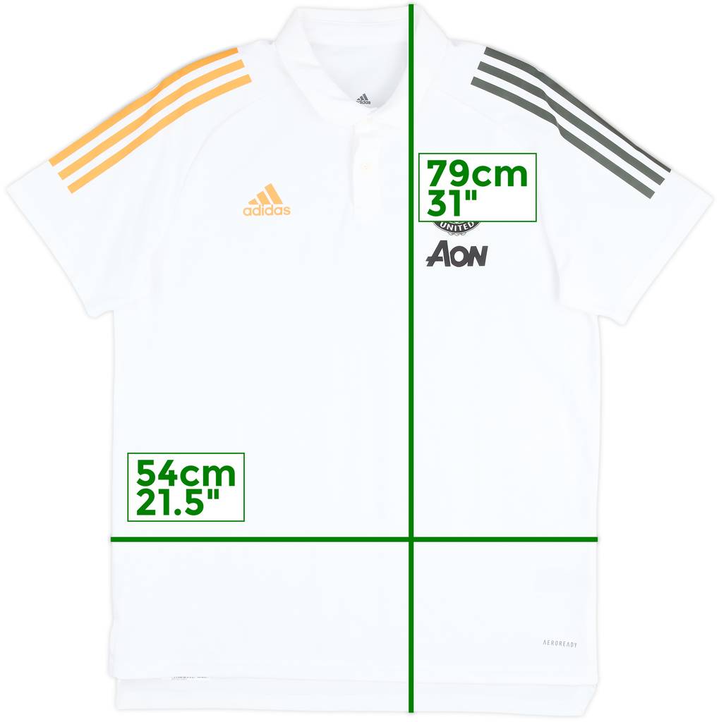 2020-21 Manchester United adidas Polo Shirt - 9/10 - (L)