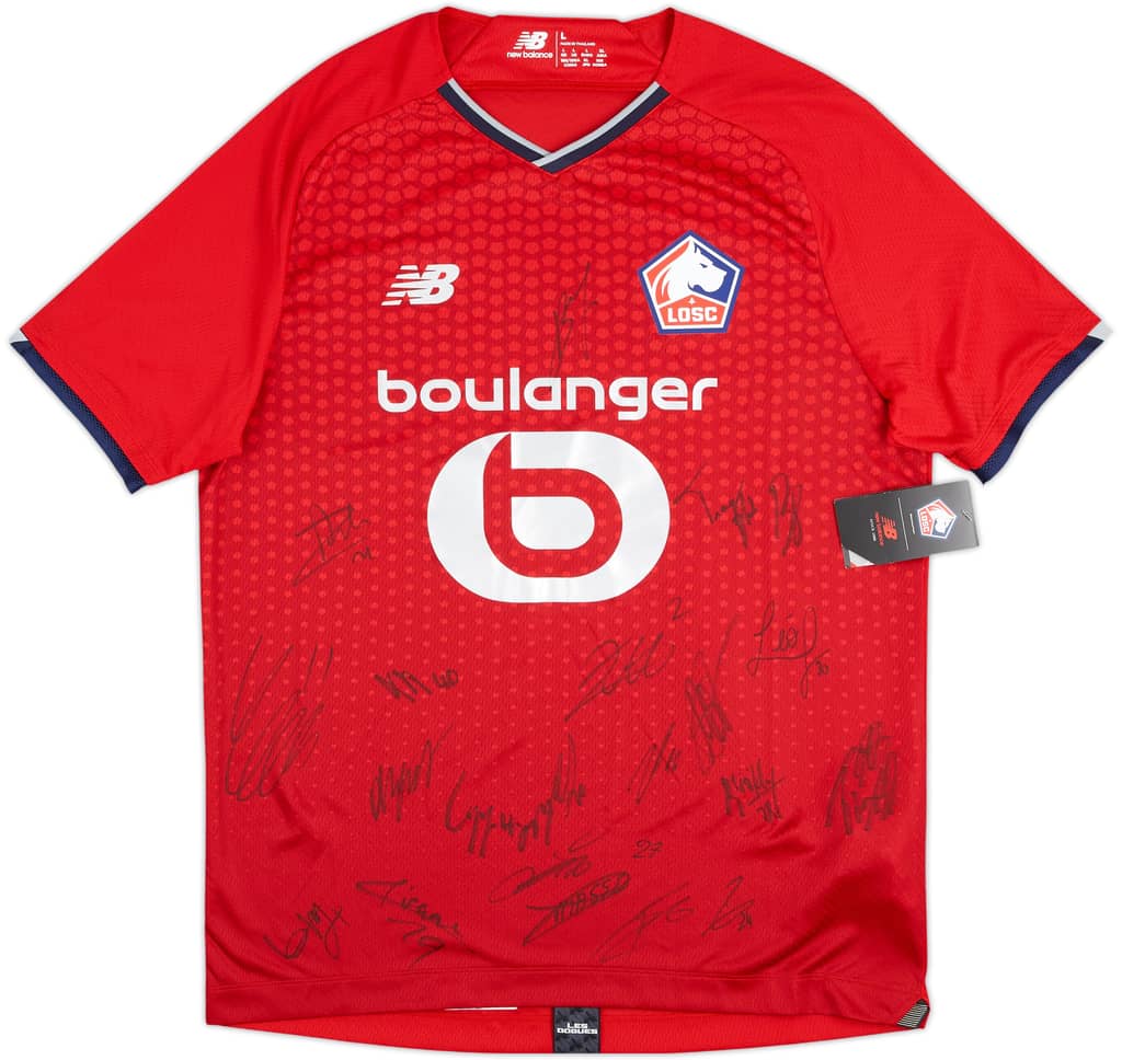 2021-22 Lille Squad Signed Home Shirt (L)