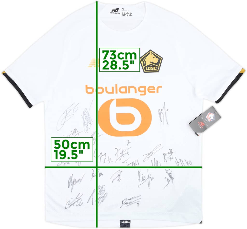 2021-22 Lille Squad Signed Away Shirt (M)
