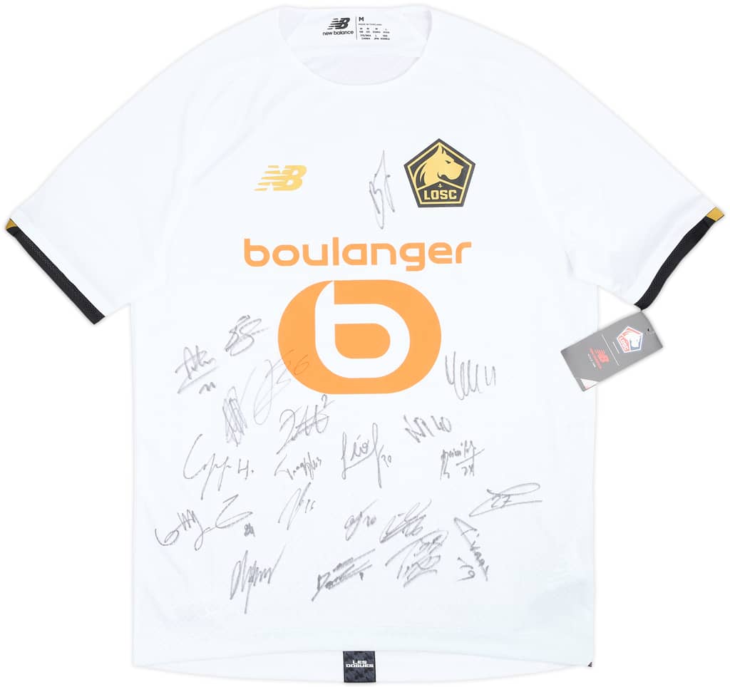 2021-22 Lille Squad Signed Away Shirt (M)