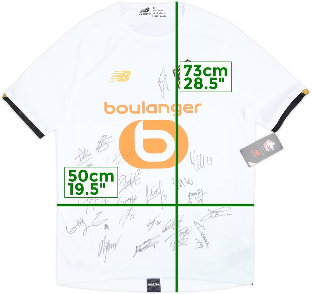 2021-22 Lille Squad Signed Away Shirt (M)