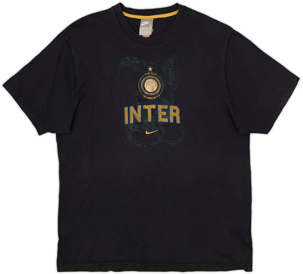 2007-08 Inter Milan Nike Centenary Cotton Tee - 6/10 - (L)