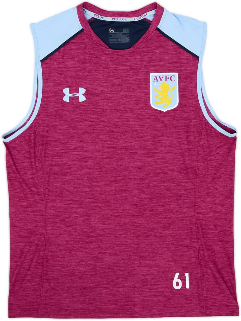 2016-17 Aston Villa Player Issue Under Armour Training Vest #61 - 8/10 - (L)