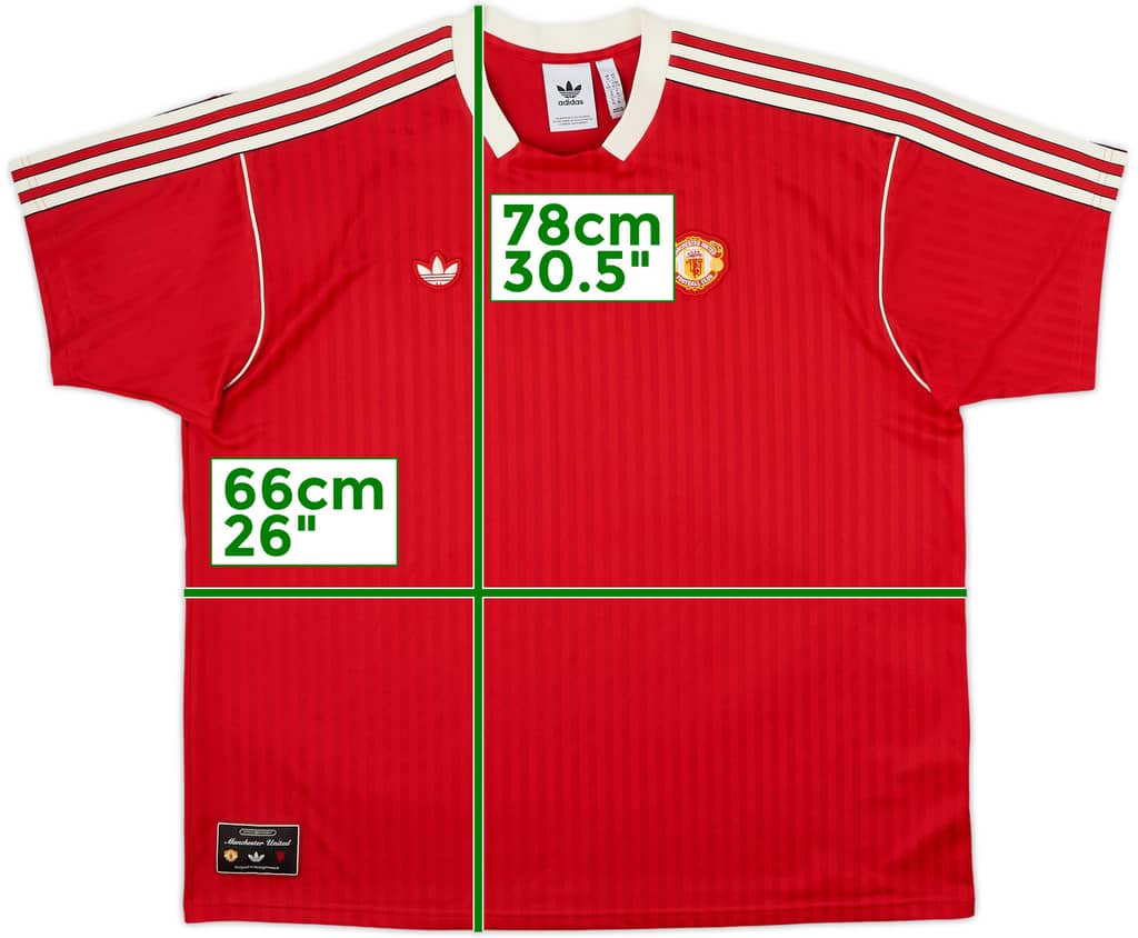 2024-25 Manchester United adidas Originals Terrace Icons Shirt - 9/10 - (XL)