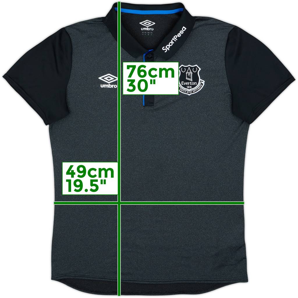 2018-19 Everton Umbro Polo Shirt - 8/10 - (M)