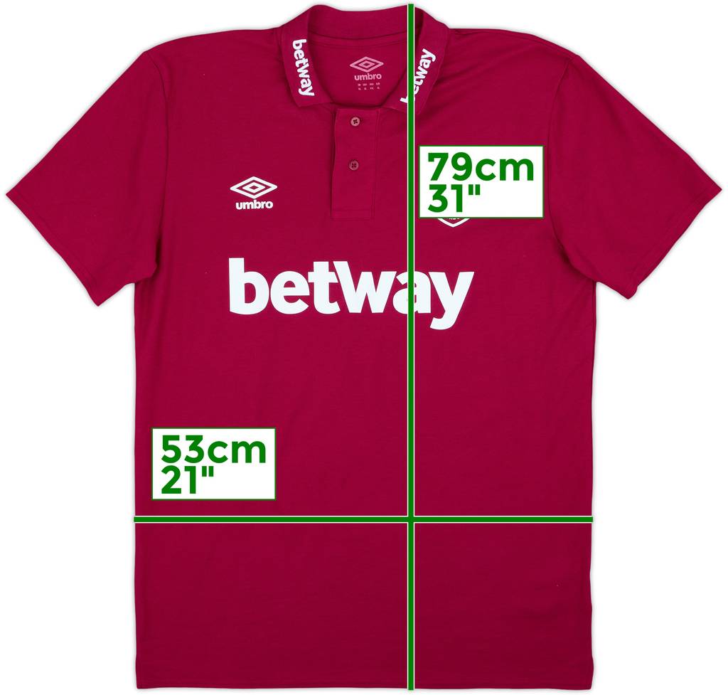 2022-23 West Ham Umbro Polo Shirt - 8/10 - (XL)