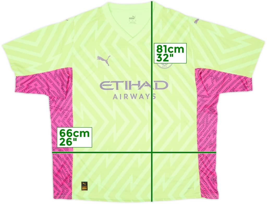 2023-24 Manchester City GK Shirt - 8/10 - (3XL)