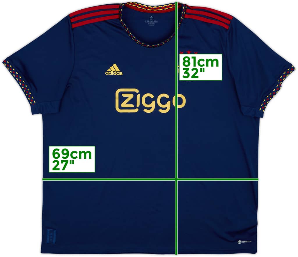 2022-23 Ajax Away Shirt - 9/10 - (3XL)