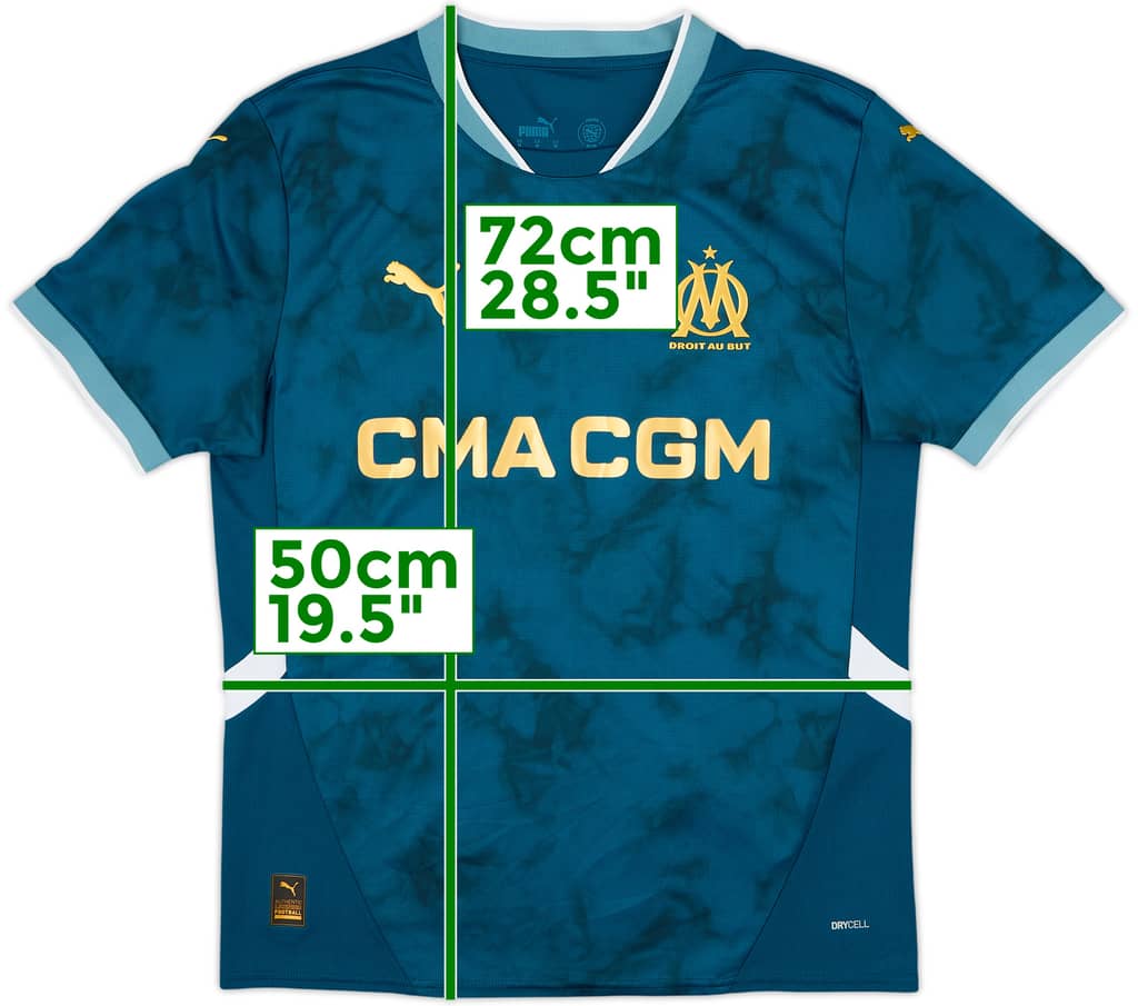 2024-25 Olympique Marseille Away Shirt - 10/10 - (M)
