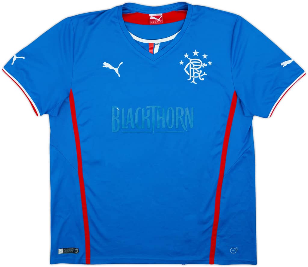 2013-14 Rangers Home Shirt - 4/10 - (XL)