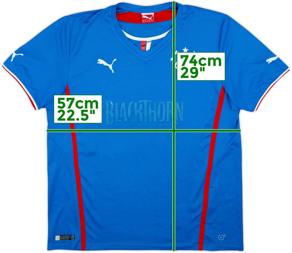 2013-14 Rangers Home Shirt - 4/10 - (XL)