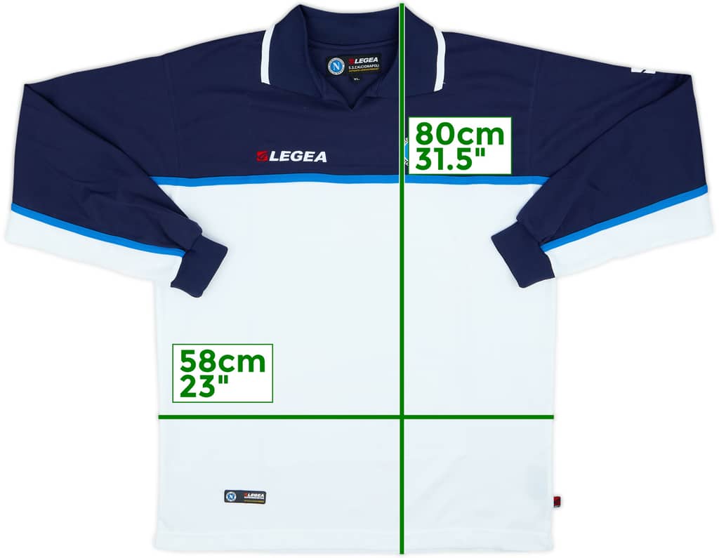 Camiseta Legea L/S de entrenamiento del Napoli 2003-04 - 10/10 - (XL)