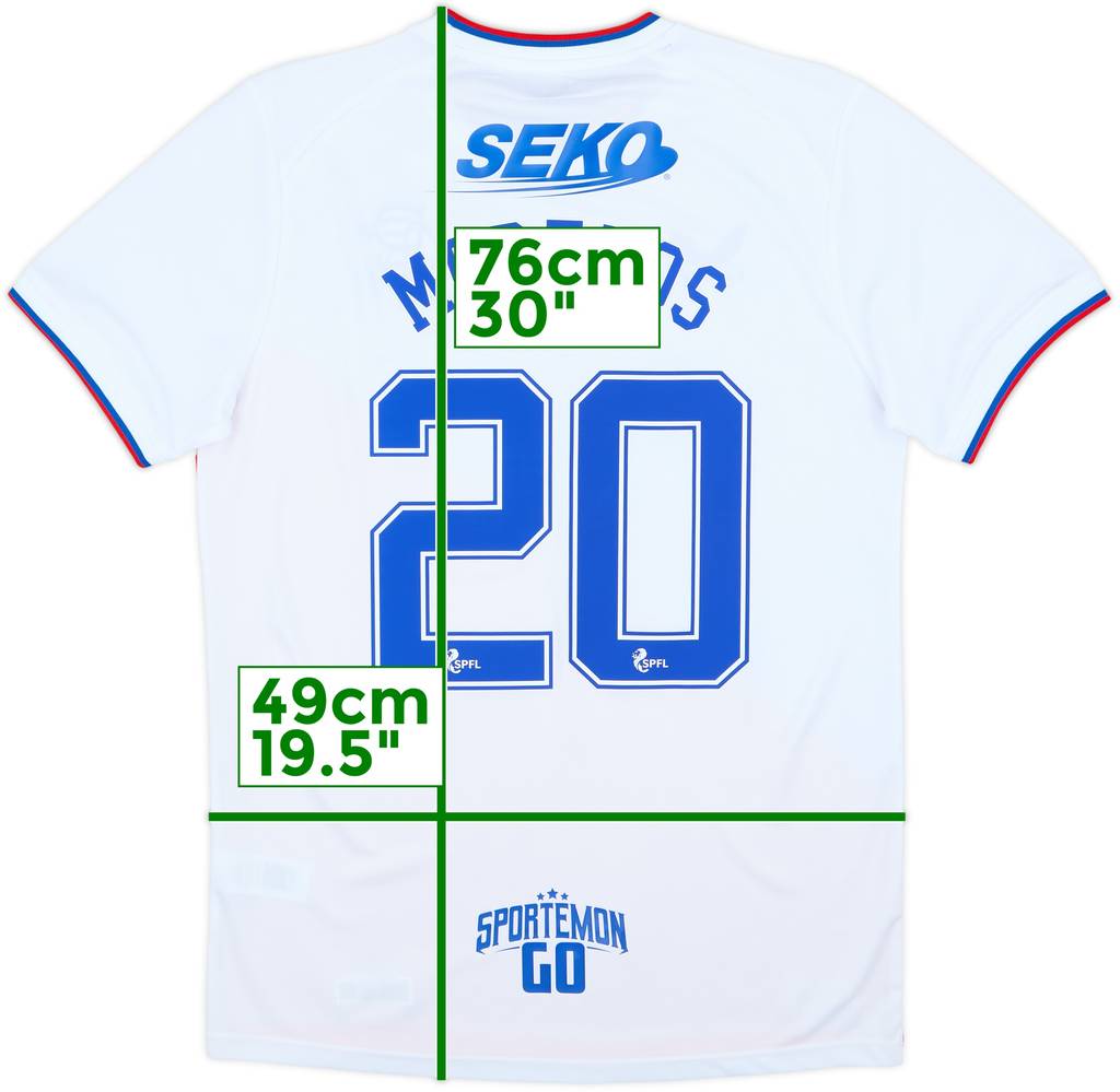 2022-23 Rangers Away Shirt Morelos #20 (M)